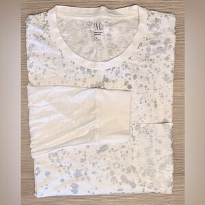 INC International Concepts Mens Silver-Foil Long Sleeve T-Shirt L